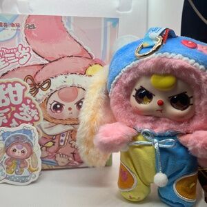 New Kawaii Baby Three Sweet Dreams Pink bag charm or keychain